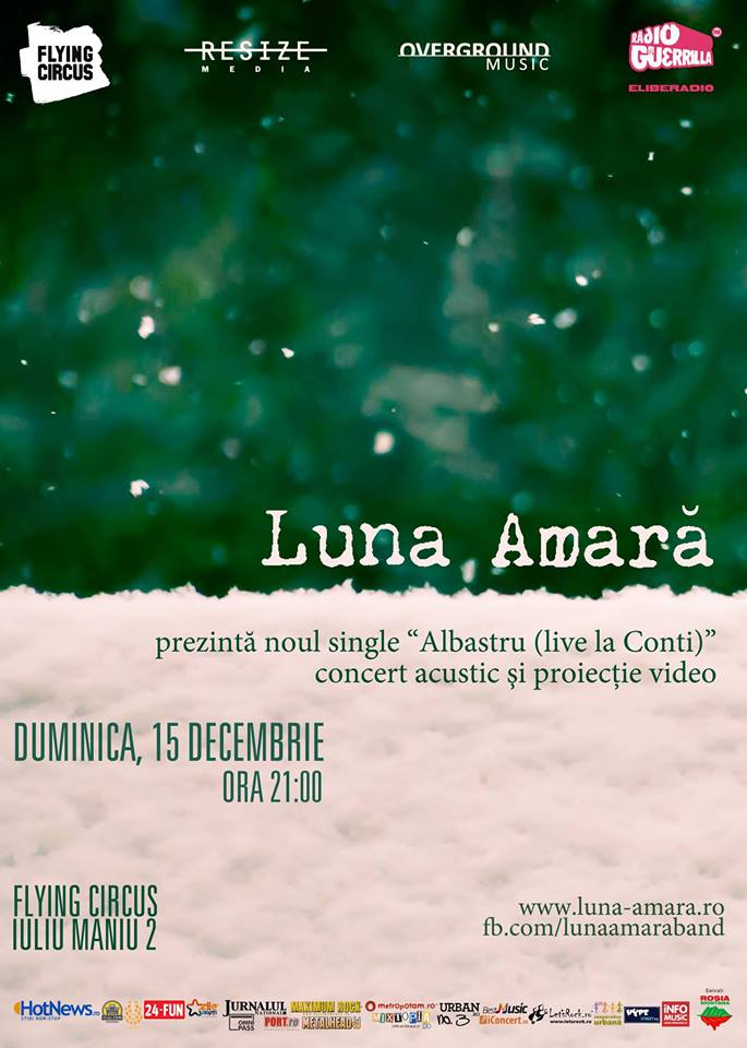 Concert Luna Amara in Cluj-Napoca